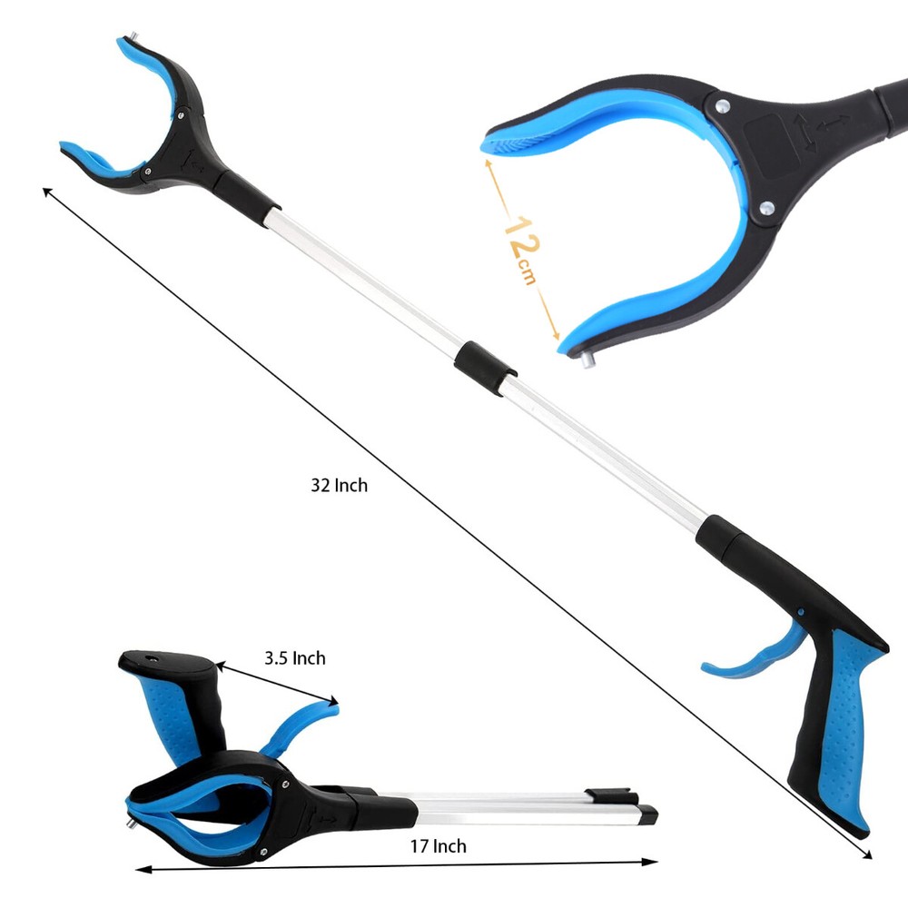 Foldable Extended Reach Grab Arm Pickup and Reaching Grabbing Tool Easy Grabber