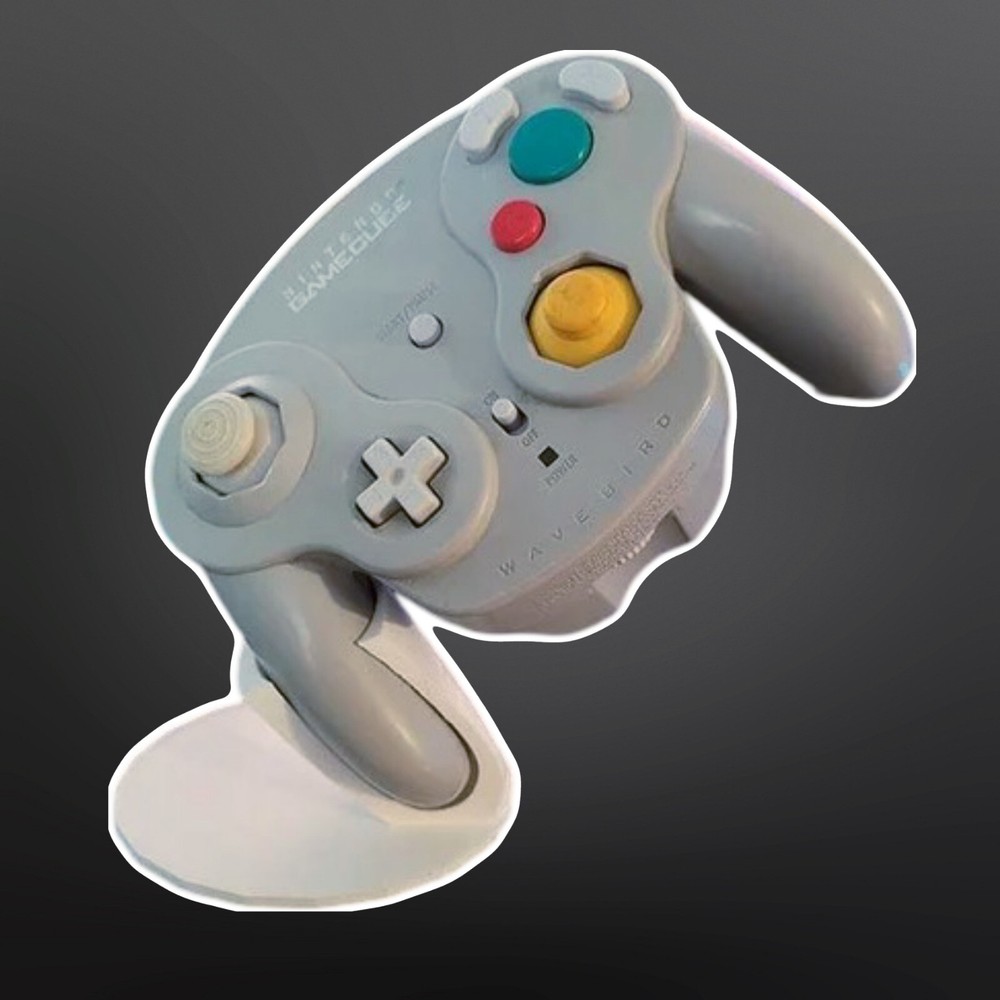 3D Printed Display Angled Stand Holder for Nintendo GameCube Wireless Controller