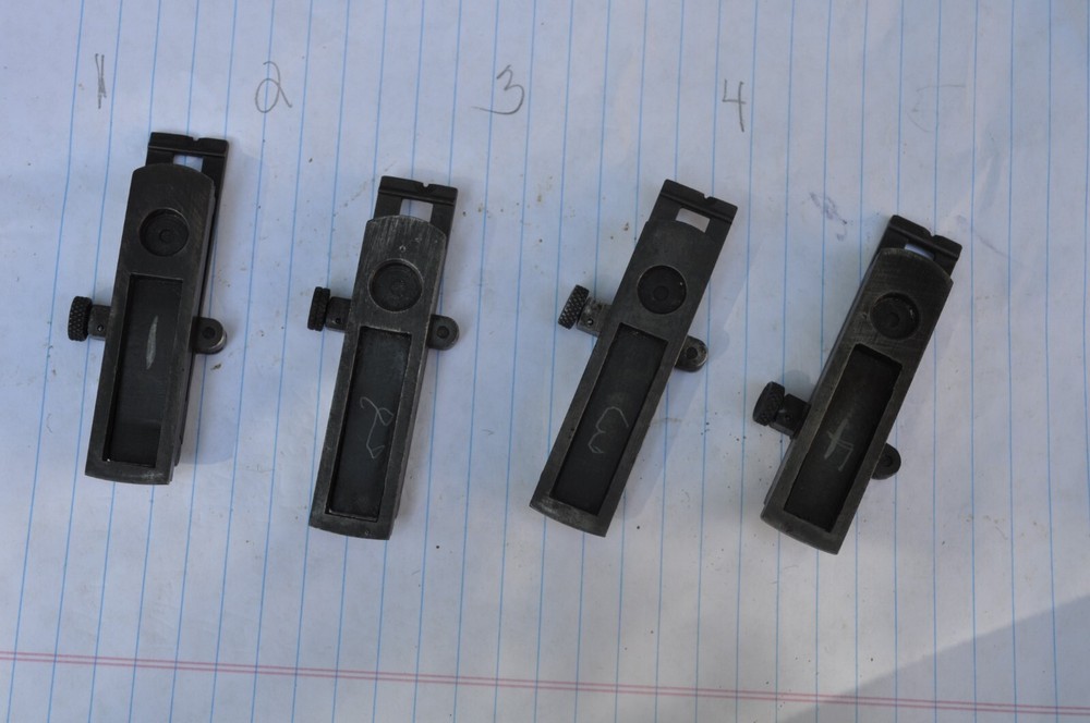 Springfield 1903 rear sight. Dished knob, older leaf. One only