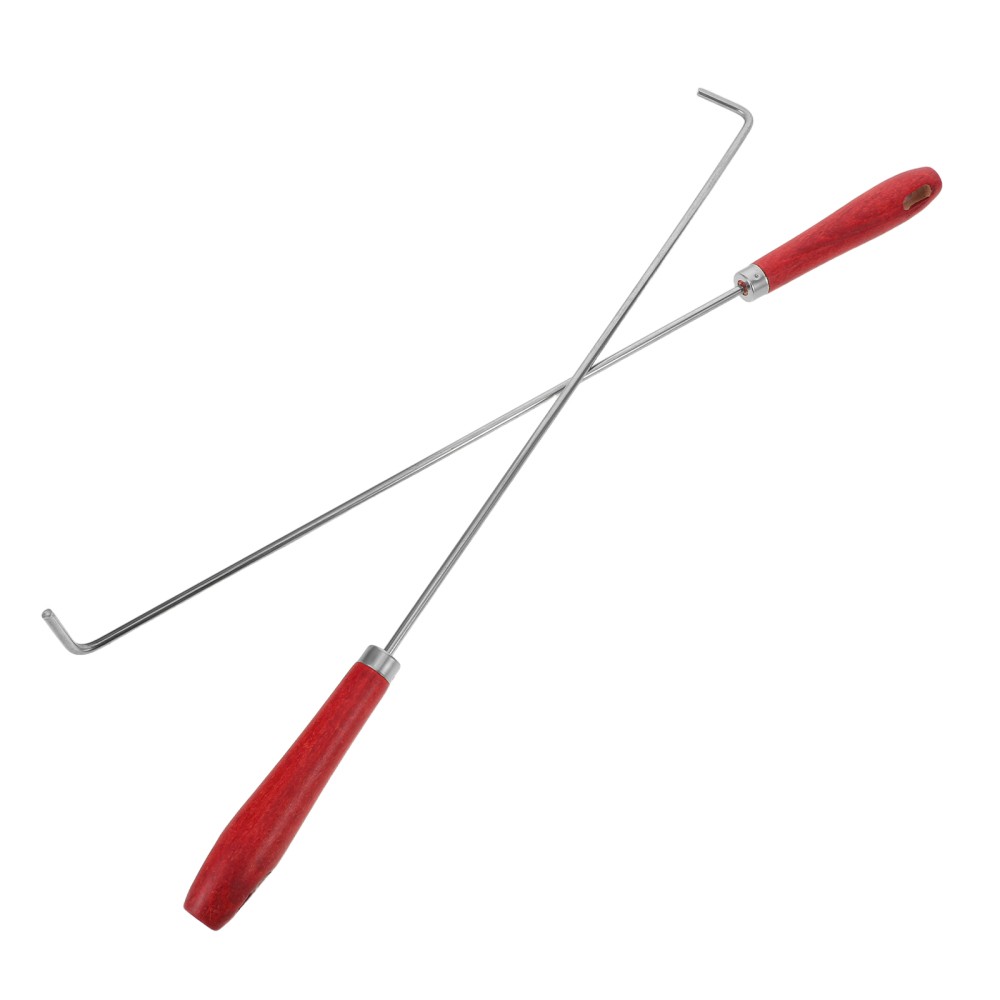 2 Pcs Fire Poker Stick Pit Tools Campfire Accessories Kit Bonfire