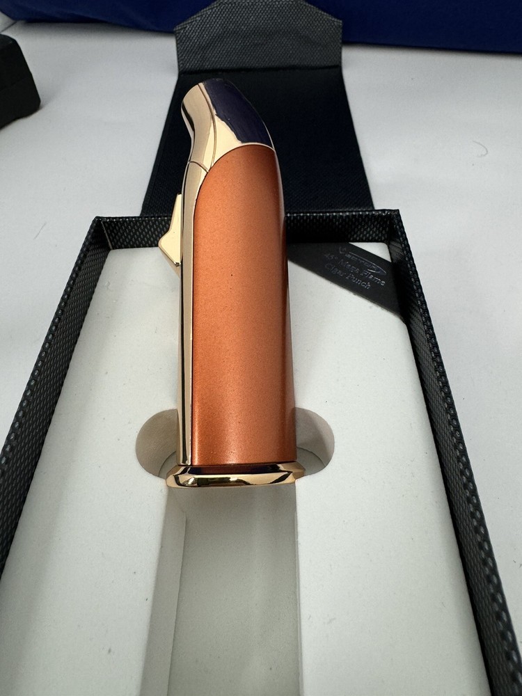 Vector AZTECH - Wind Resistant Large Single Jet Torch Lighter - Rose Gold - New