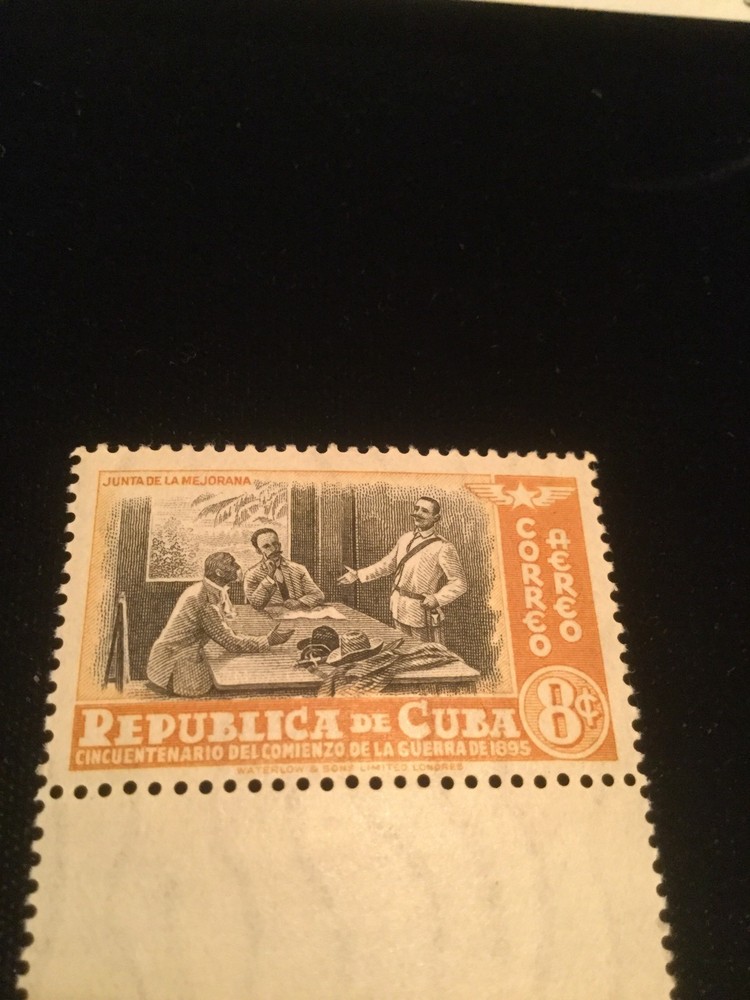 Caribbean Airmail Scott #38 Gutter Pair Mint Never Hinged Stamps!