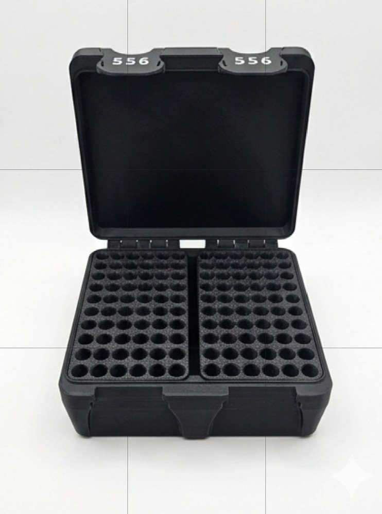 Rifle Ammunition Box .556 Caliber 100 Rounds