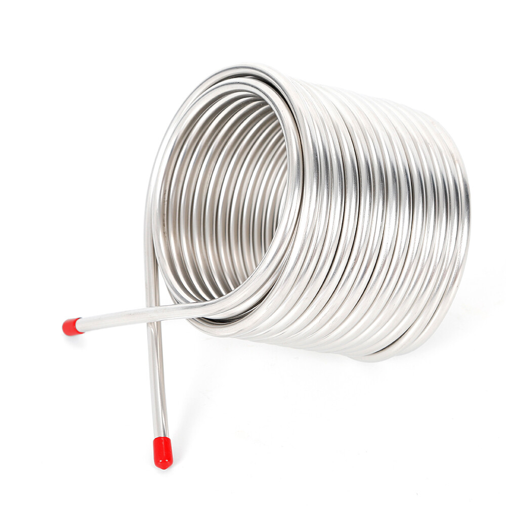 50' Brew Supply Stainless Steel Wort Chiller Cooling Coil Pipe Double Layer US