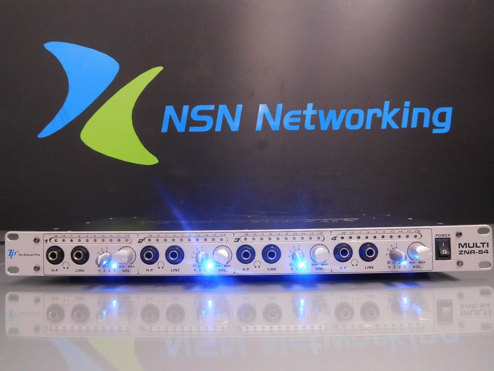 Technical Pro ZNR-S4 4-Room Multi Source Zoner Headphone Amplifier