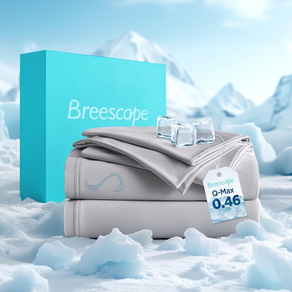 Cooling Sheets Queen Size - BlendTek Dry & Cool Technology Cooling Bed Sheets...