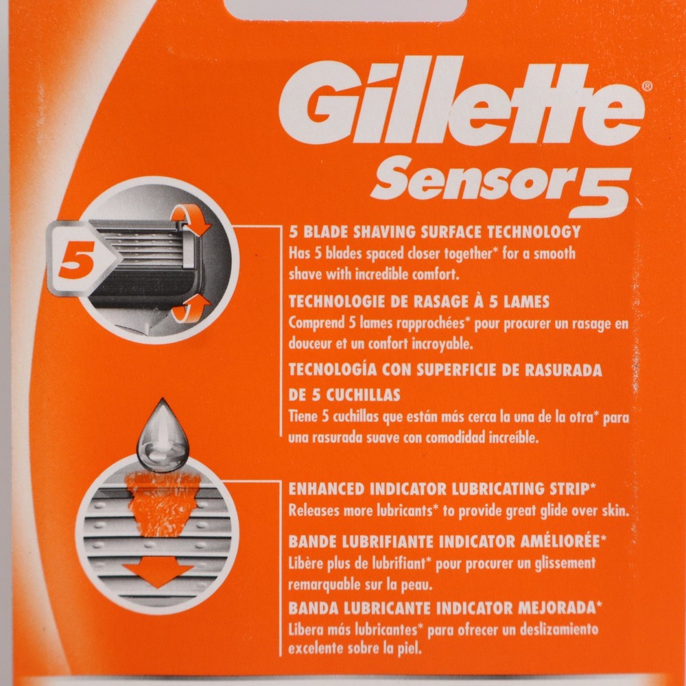 2 PACK Gillette Sensor5 Men's Disposable Razors, 2 Count Each