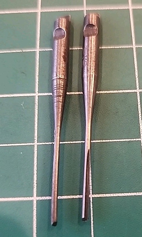 VTG STANLEY YANKEE Push Drill Points 2Pc  1/16" Bits - gwT2