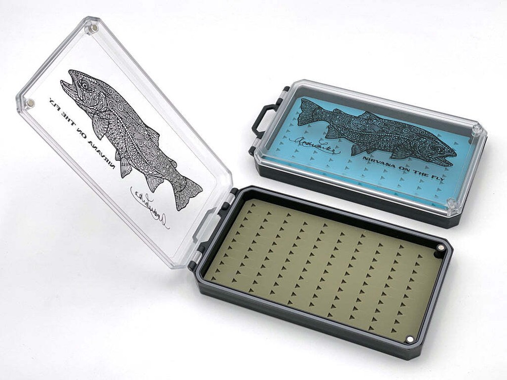 NIRVANA On The Fly Silicone Fly Box Art By Andrea Larko - Deep Box Protect Flies