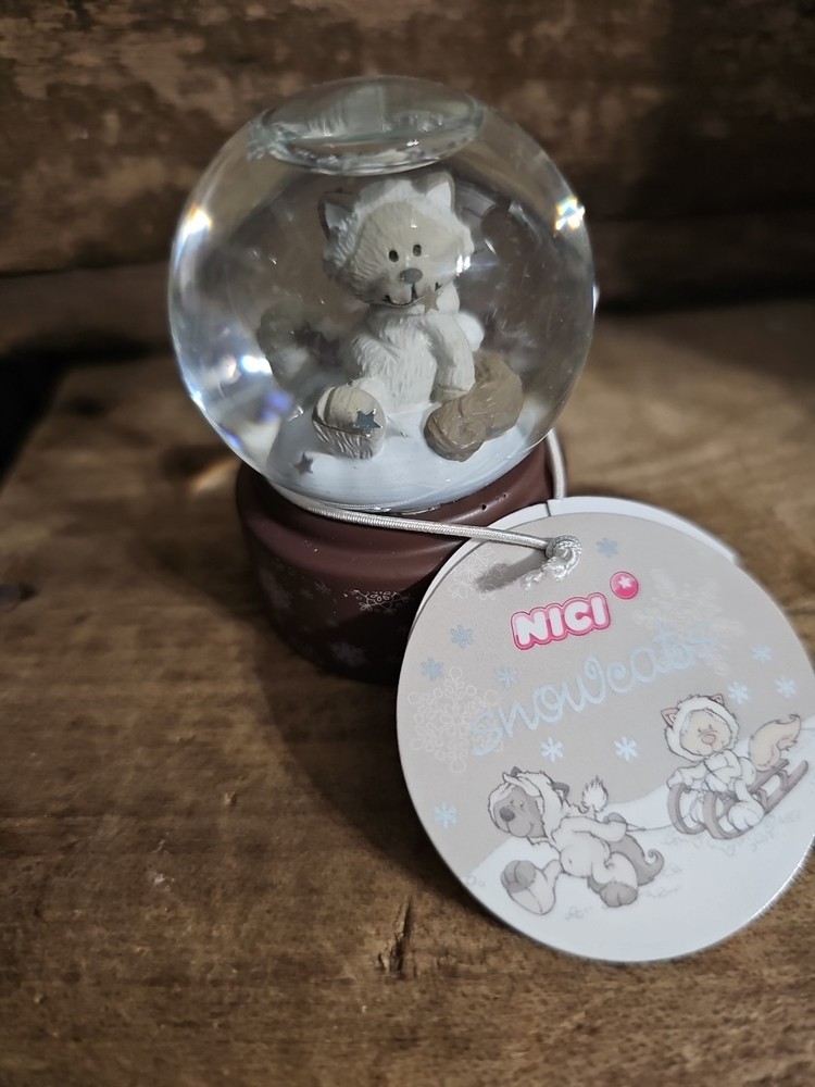 NICI  ~SNOWCATS ~ 2008 Mini Snow Globe