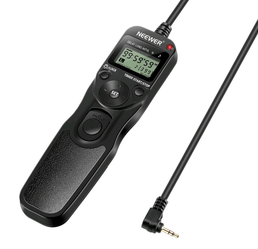 Neewer LCD Timer Shutter Release Remote Control for Canon EOS Digital Rebel