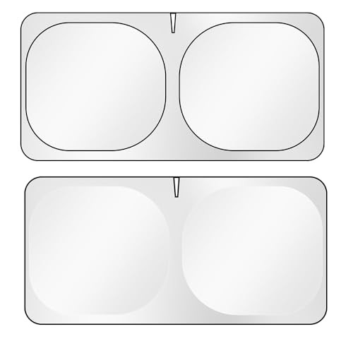 Foldable Windshield Sun Shade –Both Sides Can Block UV 5-Layer 240T M