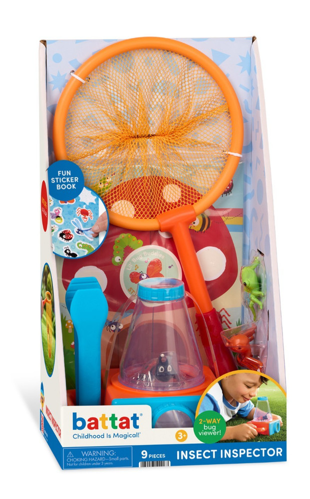 Insect Inspector Kit 9 Piece Set - Includes 2-way bug viewer