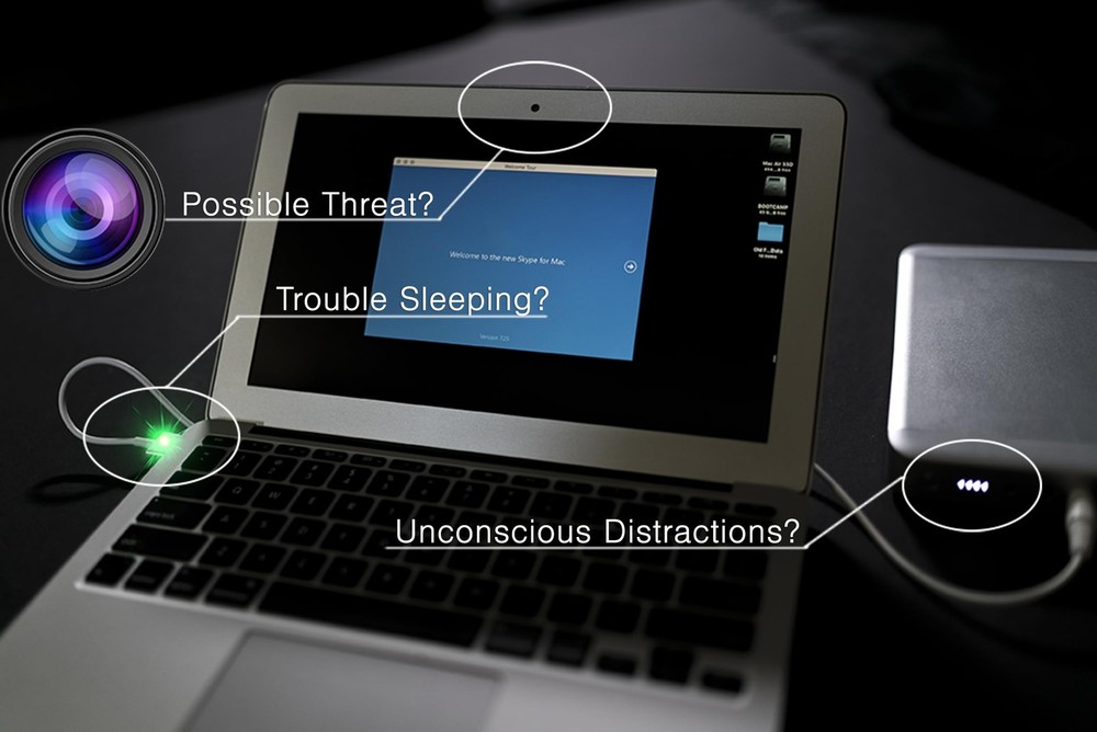 LightDims Black Out Edition Light Blocking LED Covers (2 Sheets) Shapes & Unc...