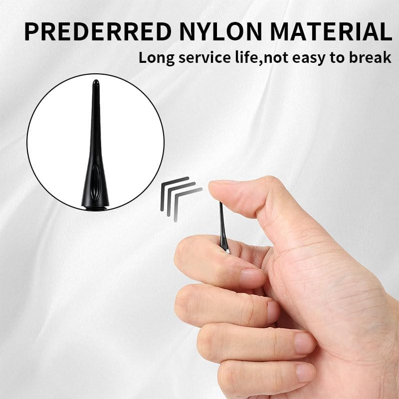 400 Pack 2BA Thread Soft Dart Tips - Premium Plastic Replacement Dart Points, Es