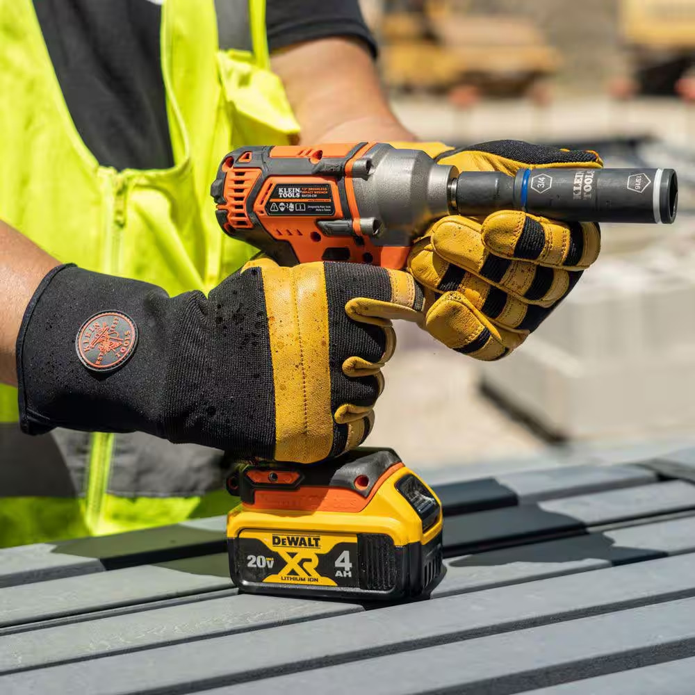 Klein Tools 40082 Lineman Work Gloves, Large Free Ship NEW