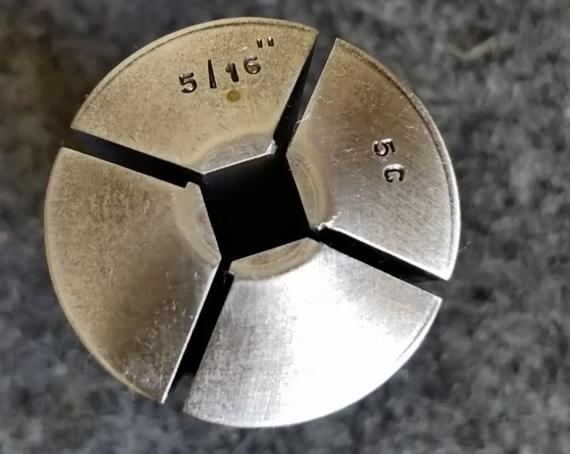 5/16" Square 5C Collet internal and external threads