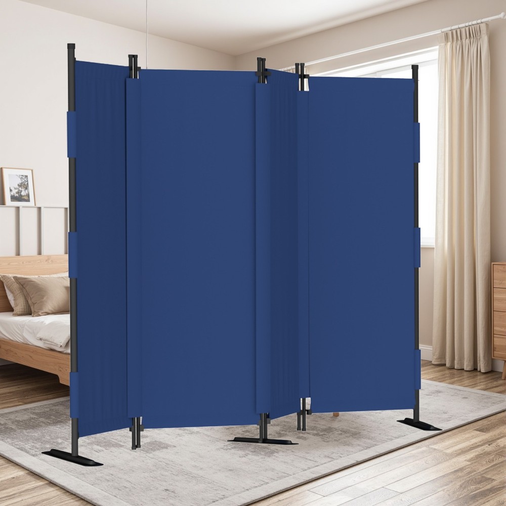 Upgraded Seamless Room Divider 4-Panel Folding Privacy Screen Room Partition