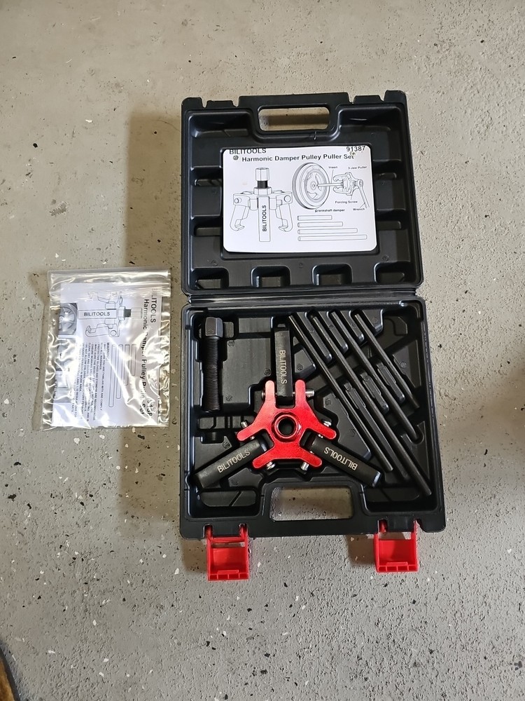 BILITOOLS Harmonic Balancer Puller Tool 91387 Adjustable 3-Jaw Puller