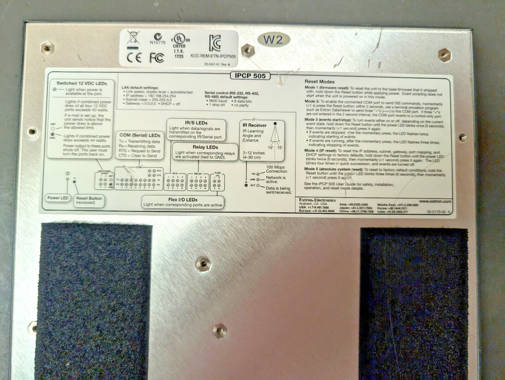 Extron IPCP 505 ~ IP Link Control Processor