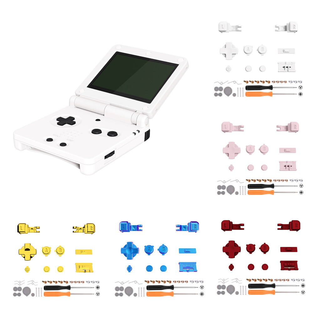 Full Button Set Multicolor GBA SP For GameBoy Advance SP RLAB D-Pad Function Key
