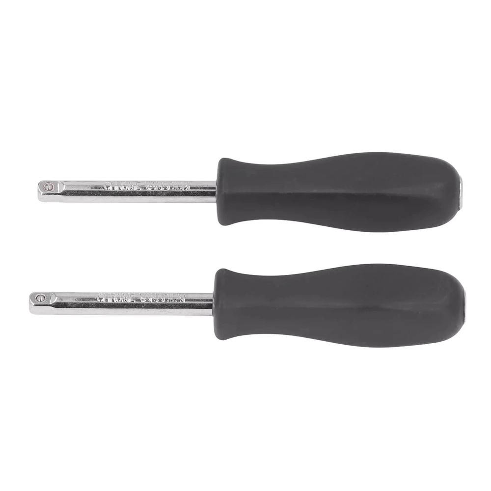 2 Pack 1/4" Socket Spinner Driver Non Slip Comfort Handle for Mechanics Workshop