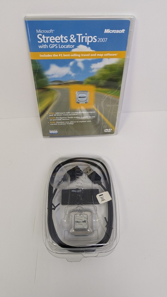 Microsoft Streets & Trips 2007 with GPS Locator for Laptop Computer