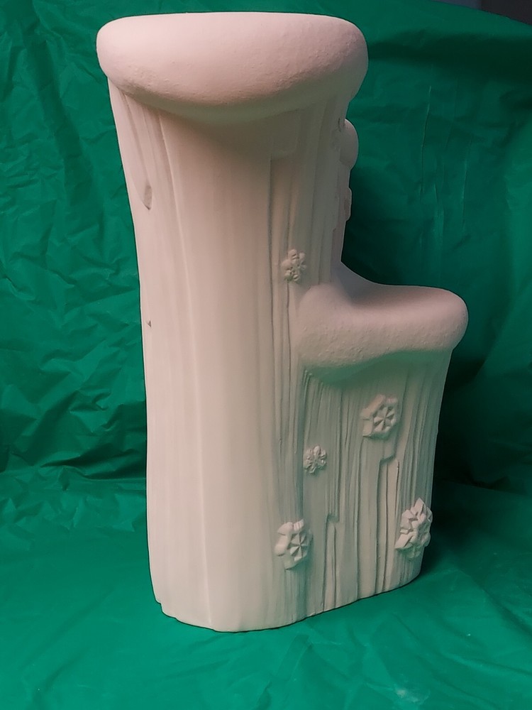 Ceramic Bisque~~ Ready to Paint~~ Winter Stump