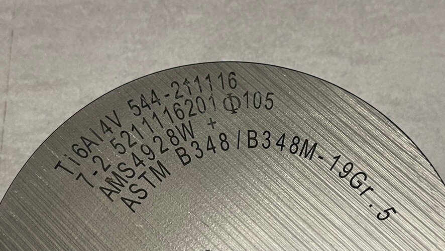 Titanium Ti6Al4V GRADE5 Ø120x100mm Round Material Round Bar Rod Solid Material