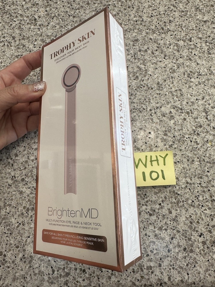 Trophy Skin Brighten MD Multi Function Device Face & Neck TOOL NEW SEALED BOX