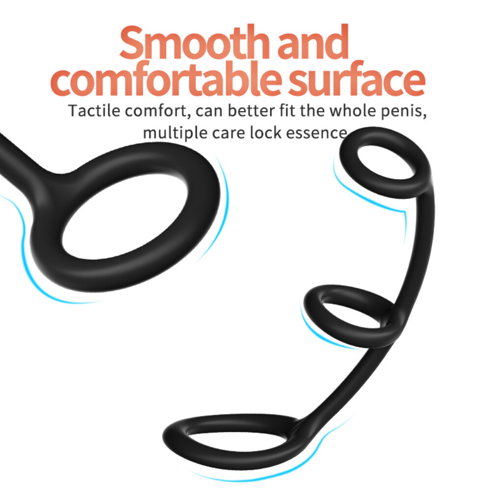 Silicone Penis Glans Stretcher Phimosis Curing Peritomize Correction Ring