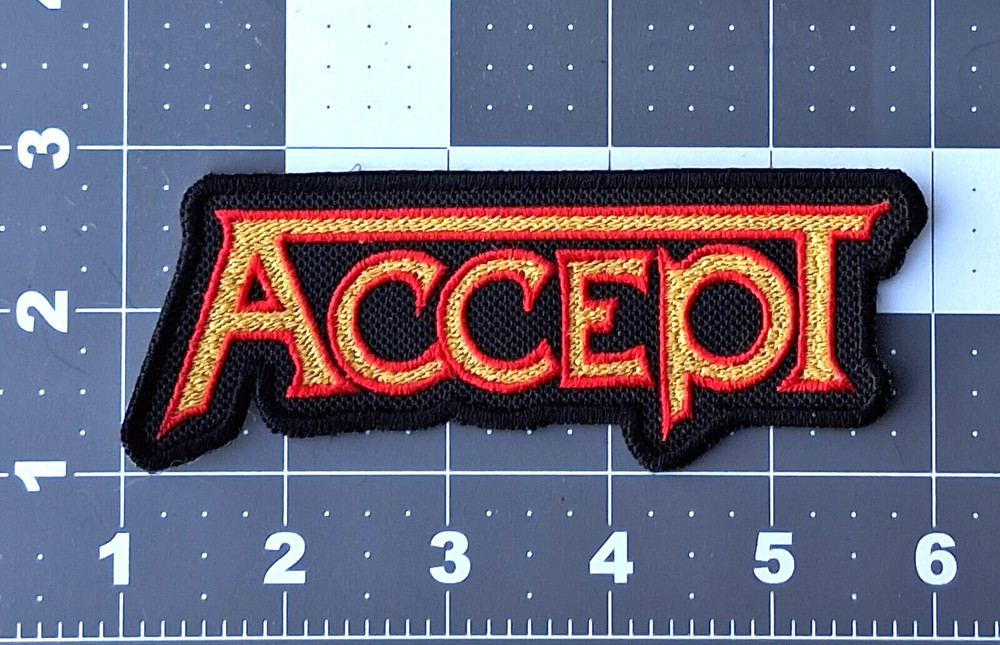 EMBROIDERED ACCEPT HEAVY METAL BAND PATCH
