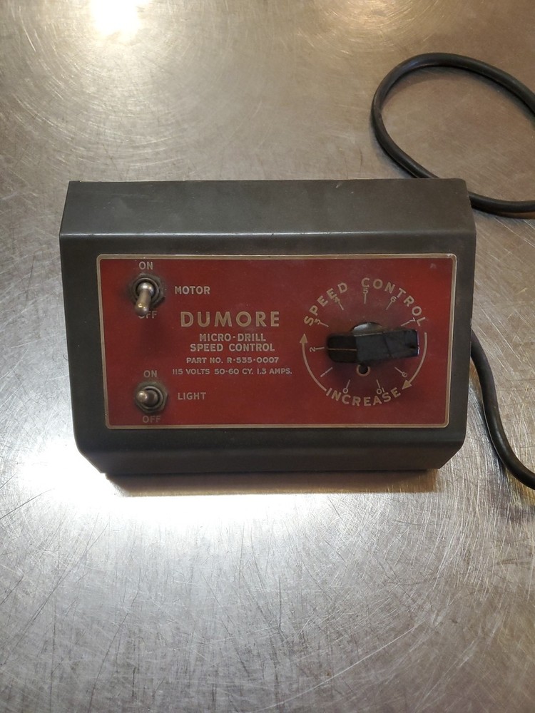 Dumore Micro Drill  Speed  Control