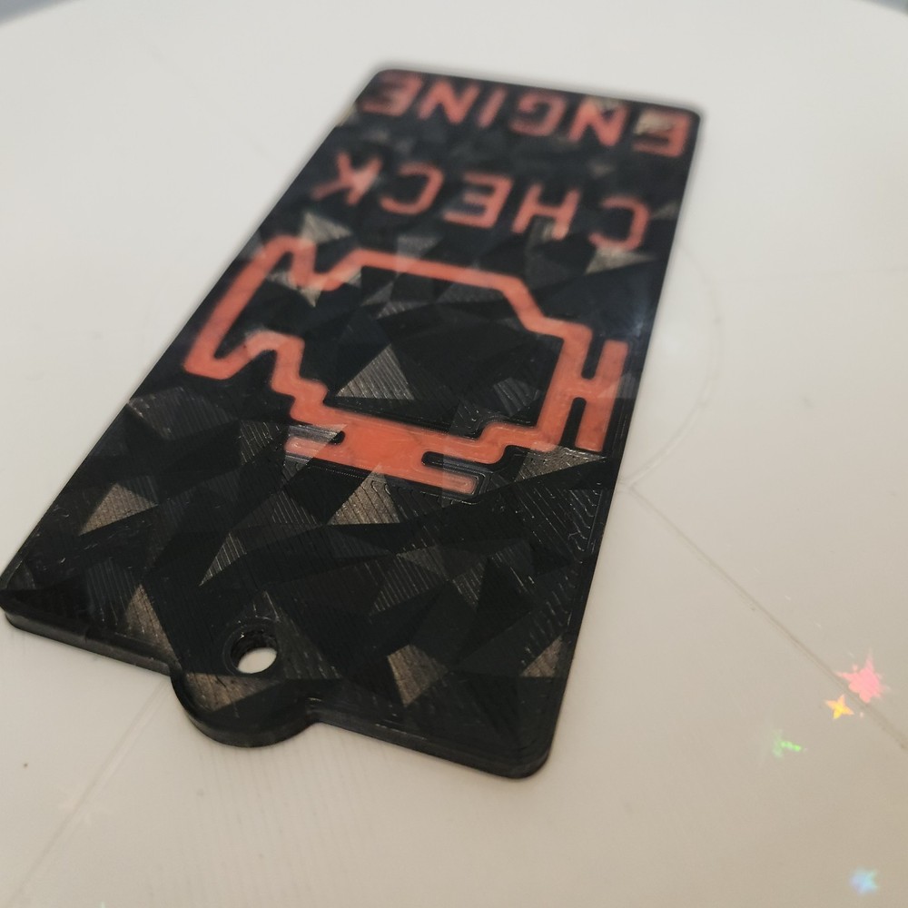 Check Engine Light Hanging Badge – Fun Interior Ornament