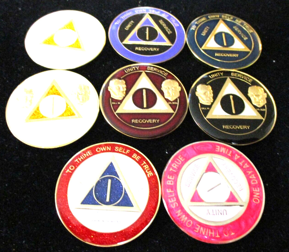 Coin Chip Brass Token Surrender Medallion Inspirational 12 Step Programs AA NA
