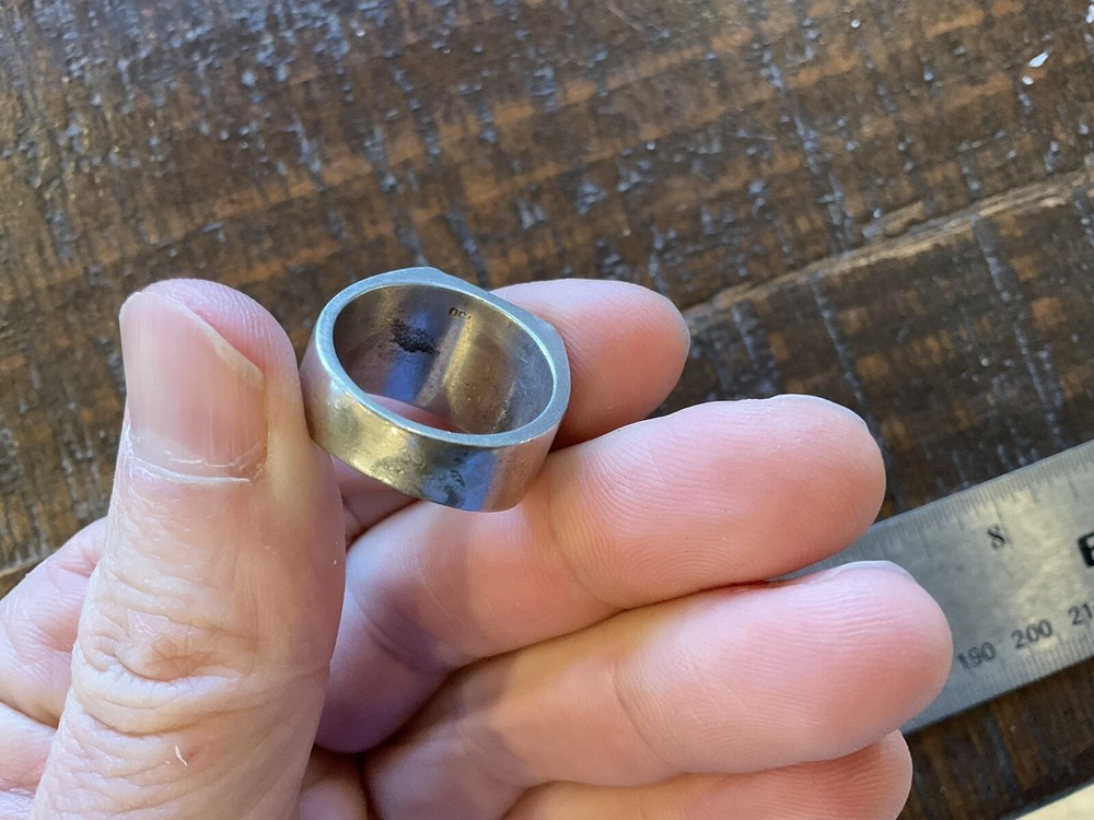 ORIGINAL WWII US EAGLE TRENCH ART RING