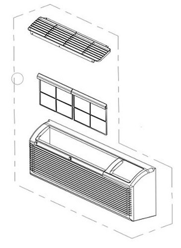 Midea 12120300000261 Front Panel 10 lbs Durable Construction Compatible