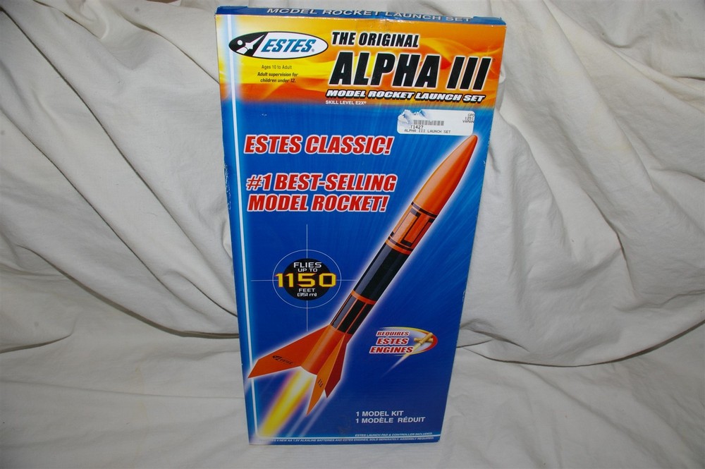 Estes Alpha III Model Rocket Launch Set Kit NEW