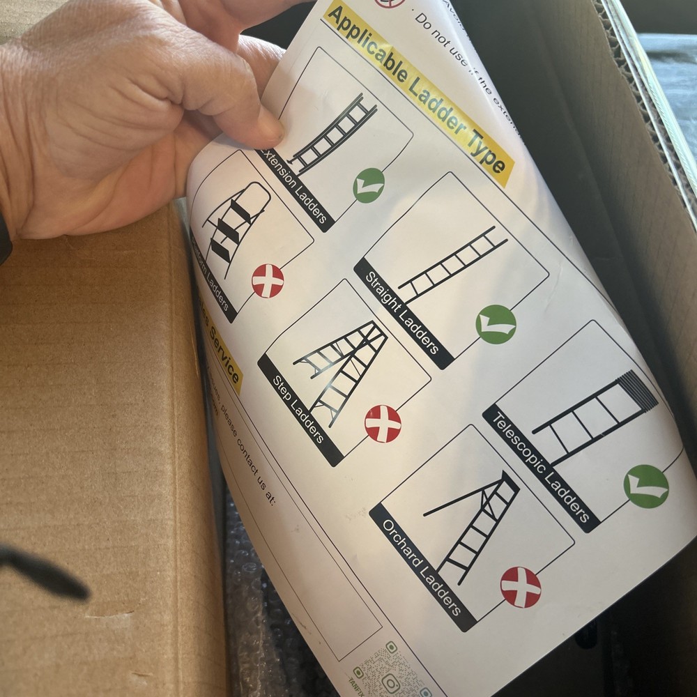 Stairs Ladder Leveler Tanfix Adjustable Foldable 9.5-15” Platform