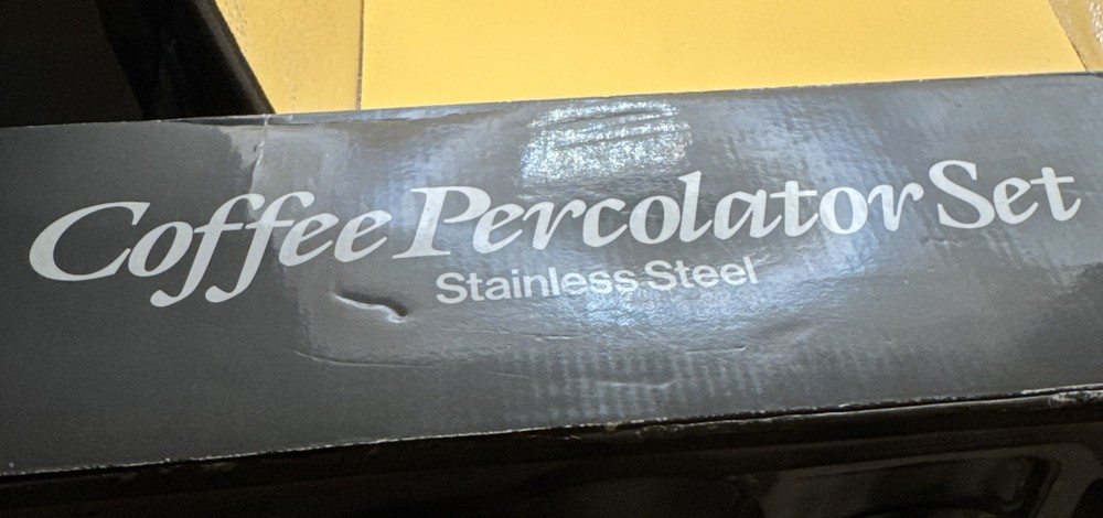 Coffee Percolator 4 Piece Set