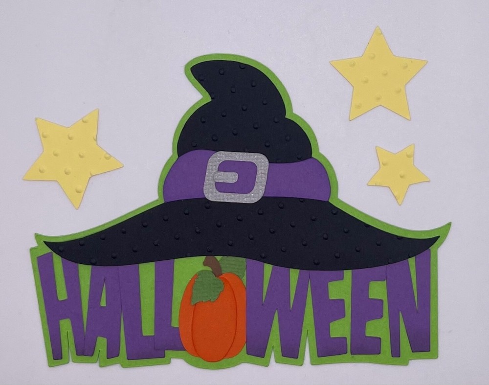 Halloween - Paper Piecing Scrapbook Embellishment Die Cuts