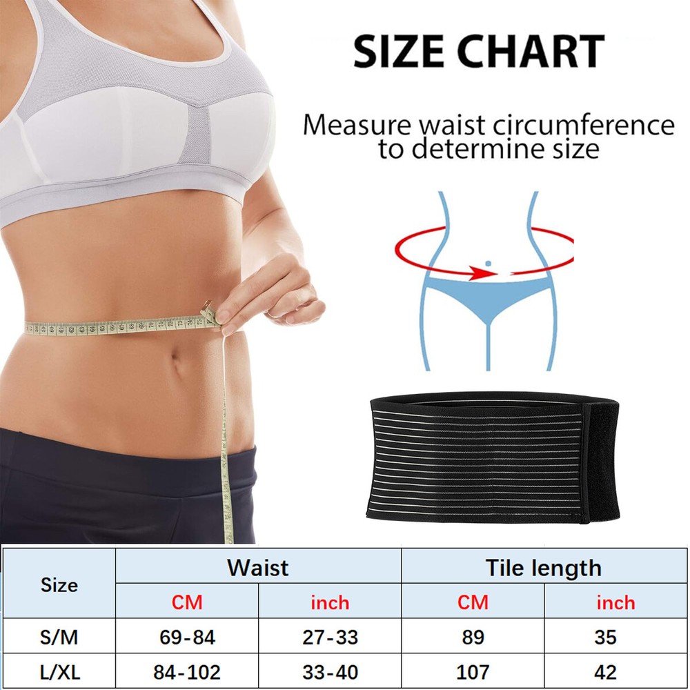 Umbilical Hernia Belt - Unisex - Abdominal Support Binder with Compression Pad