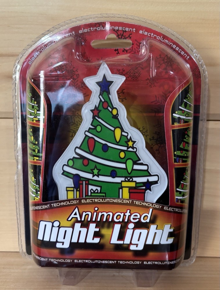 First Alert Christmas tree animated nightlight New In Package