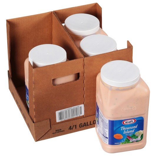 Kraft Thousand Island Dressing Bulk, 1 Gallon, 4 Per Case