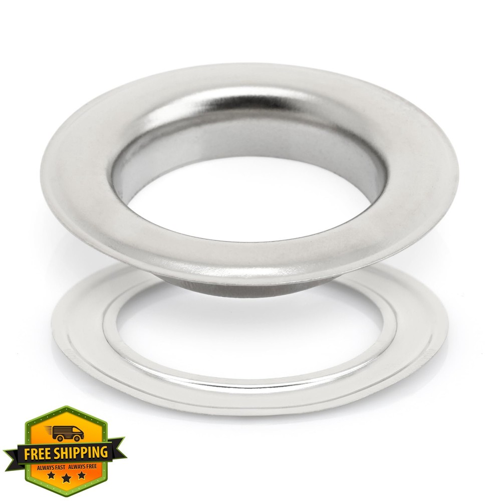 CRAFTMEMORE 1" Grommet Eyelet Sets with Washers Silver