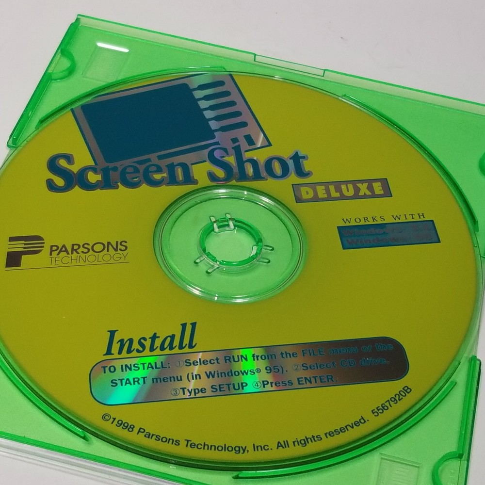 Screen Shot Deluxe for Windows 3.1 & 95