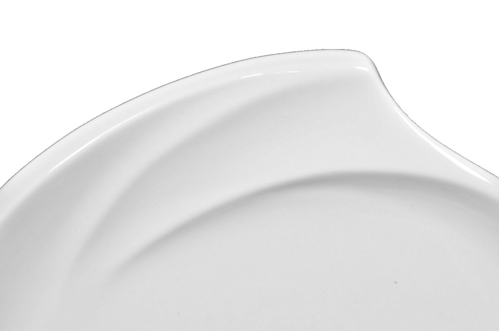 NAMBE Stoneware Currents Winter Snow White 4 Piece Place Setting Dinnerware New