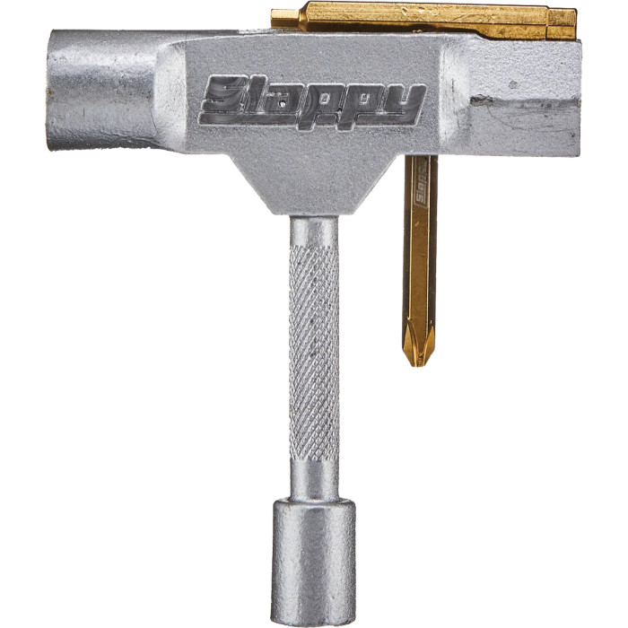 Slappy St1 Skate Tool W/Rethreader Silver