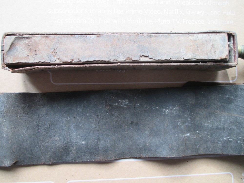 2-Antique Barbers Razor Sharpening Stone & Leather Belt!