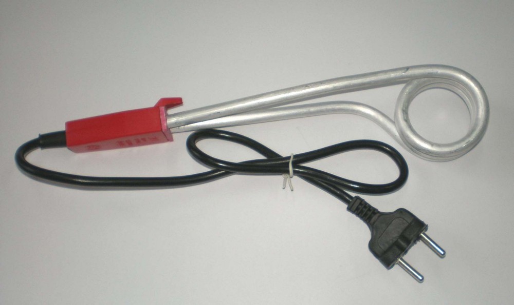 1500W Water Heater Portable Electric Liquid Immersion Element Boiler Travel 220V